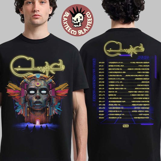 Clutch Suffer No Evil Tour 2026 Merch With Dates Back Two Sided T-Shirt