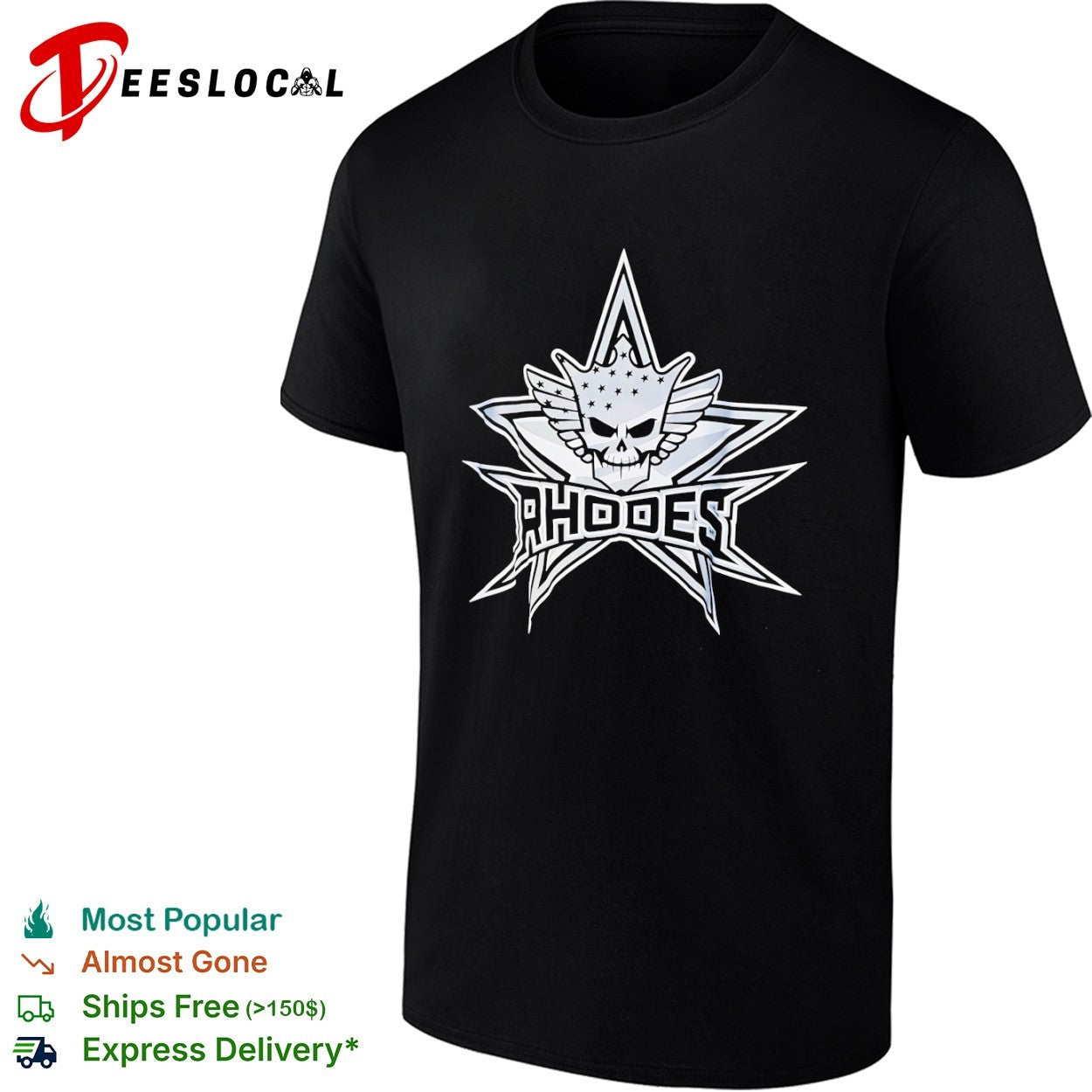 Cody Rhodes WWE Skull Shirt