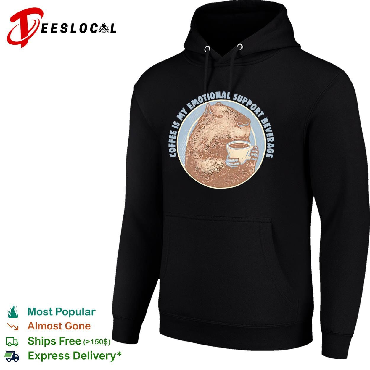 Coffee is my emotional support beverage shirt