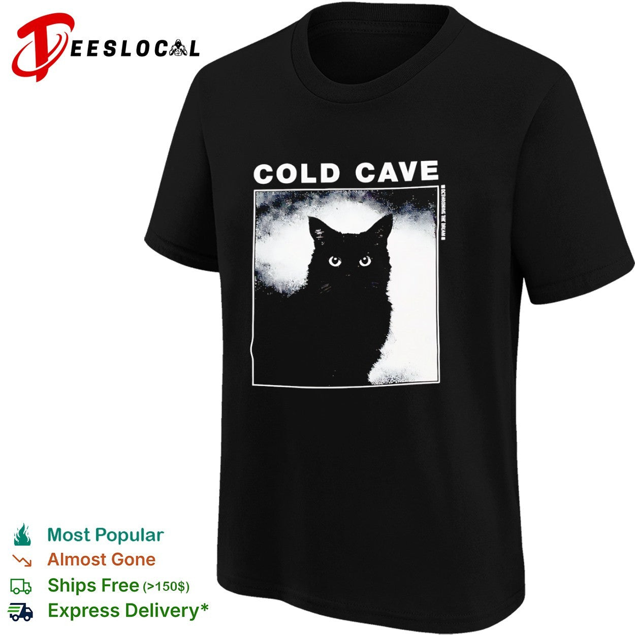Cold cave black cat shirt