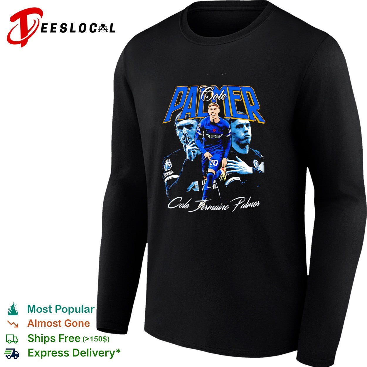 Cole Jermaine Palmer Chelsea portrait shirt