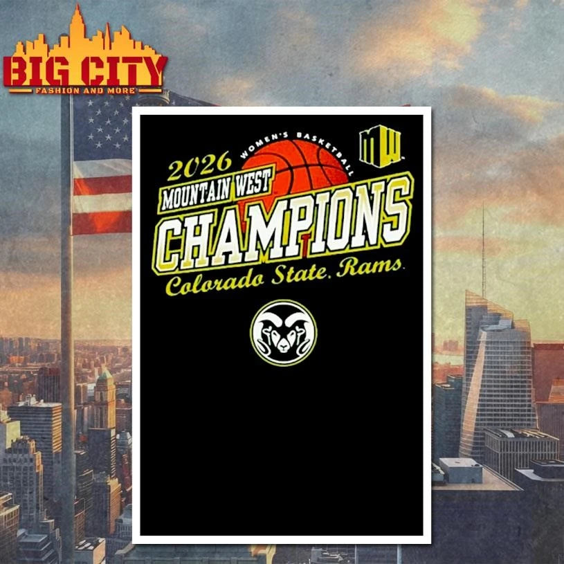 Colorado State Rams Women’s Basketball Champions 2026 Mountain West Tournament Shirt