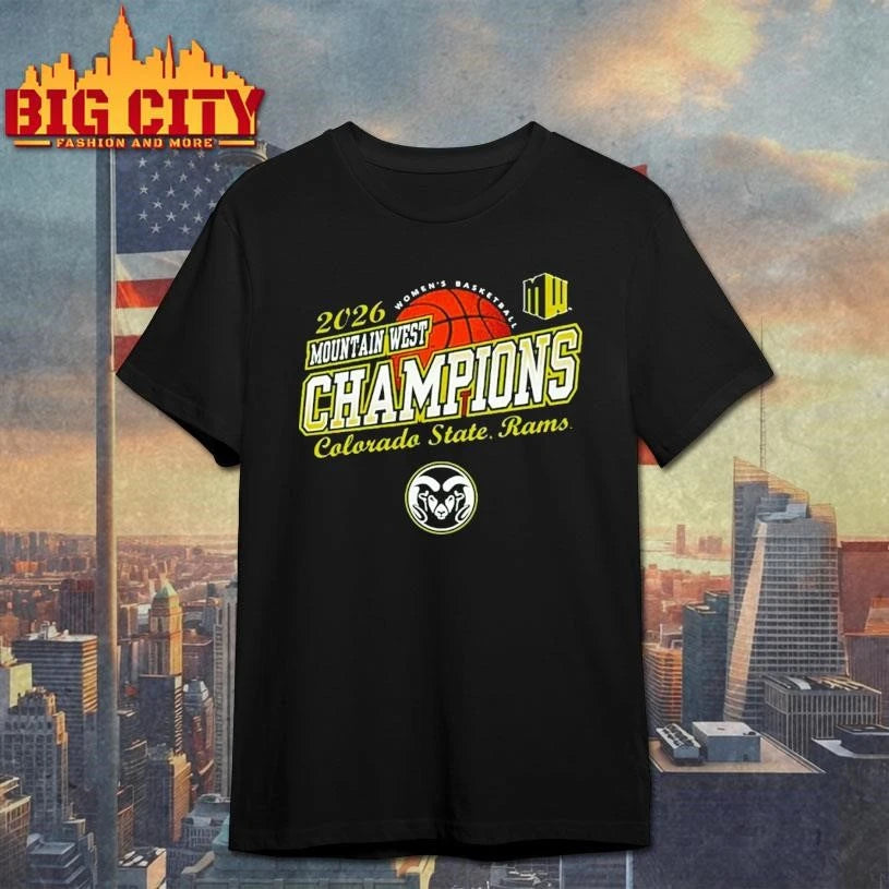 Colorado State Rams Women’s Basketball Champions 2026 Mountain West Tournament Shirt