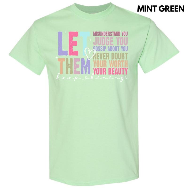 Colorful Let Them Gildan Short Sleeve T-Shirt 'NLB'