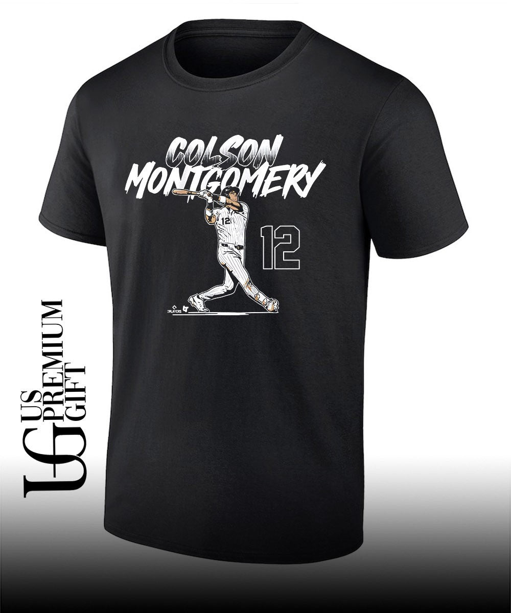 Colson Montgomery 12 Chicago White Sox baseball slugger swing number shirt