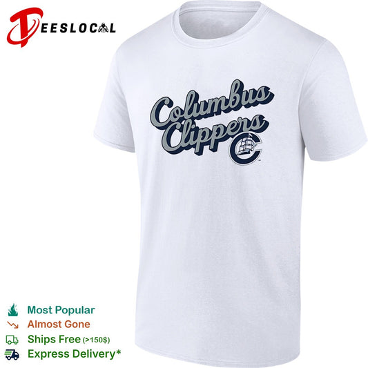 Columbus Clippers Where I Am From and To 2026 Logo Lettering Baseball Minor League shirt