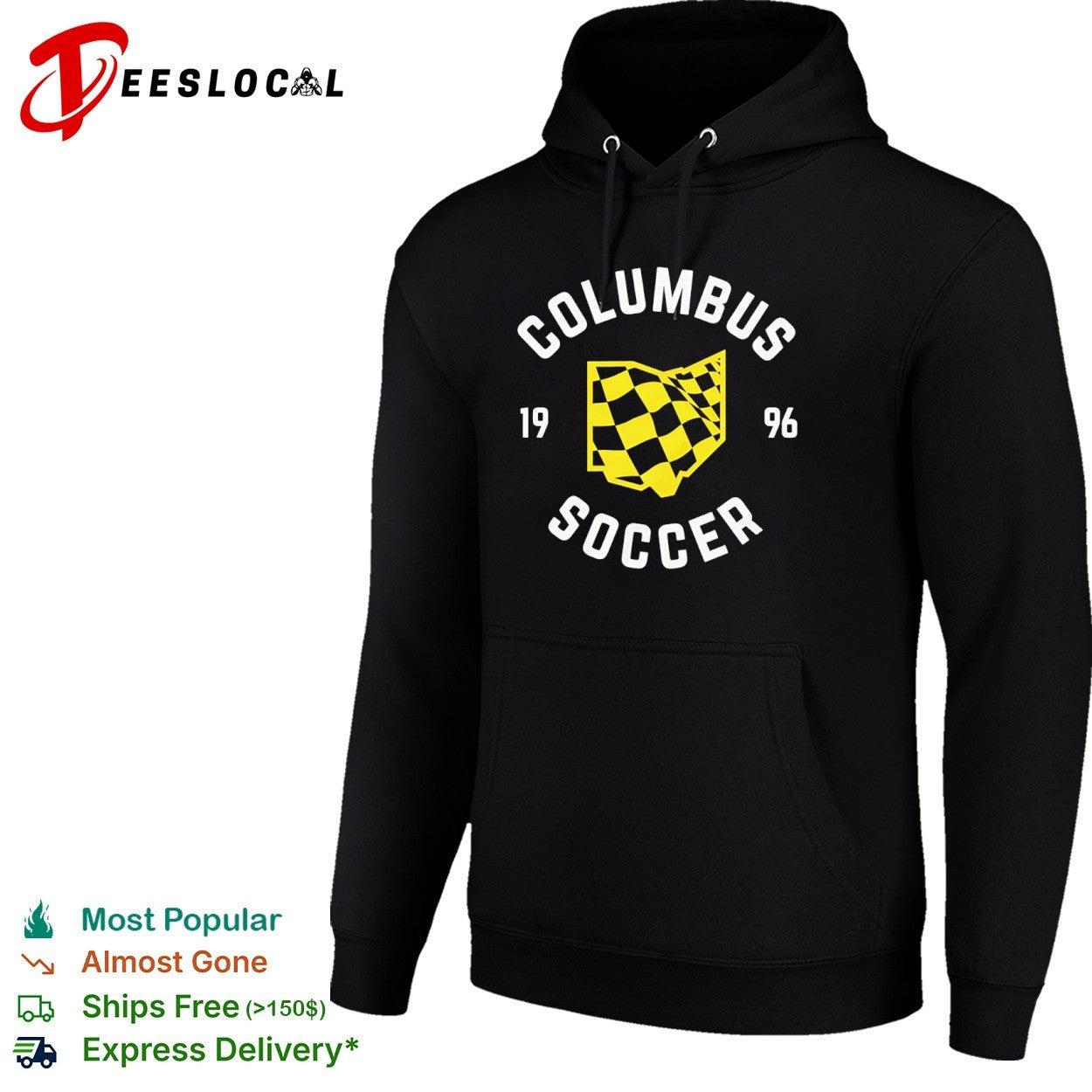 Columbus Crew checkered flag 1996 soccer shirt