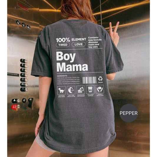 Comfort Colors Boy Mama Shirt, Funny Mom Definition Shirt, Boy Mama Club, Mothers Day Gift, Mommy Shirt, Mother Son Gift, Tired Mom T-Shirt