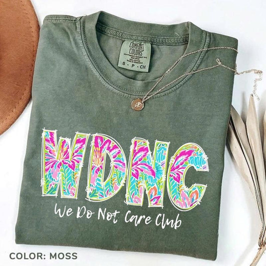 Comfort Colors WDNC - We Do Not Care Club, Menopause Perimenopause Women, Menopause Attitude Shirt, Comfort Colors Tee, Vintage Washed Unisex T-shirtric