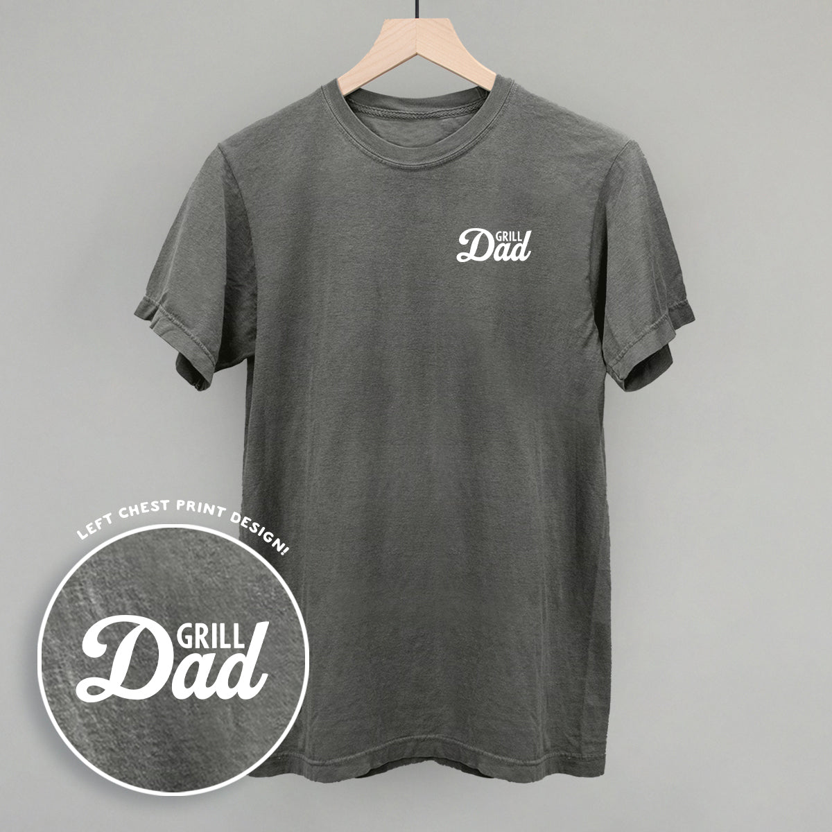 Grill Dad (White) (Left Chest) - clothing by TeeHivey.com (Image 4)