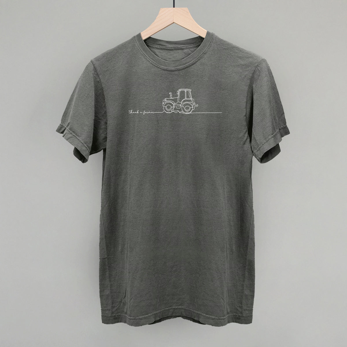 Thank A Farmer Continuous Line Doodle - clothing by TeeHivey.com (Image 3)