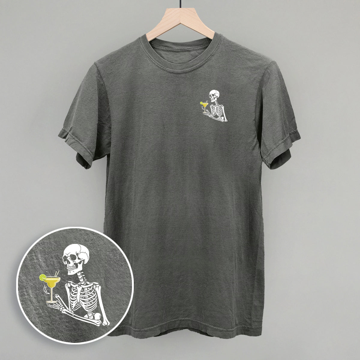 Skeleton + Marg (Left Chest) - clothing by TeeHivey.com (Image 4)