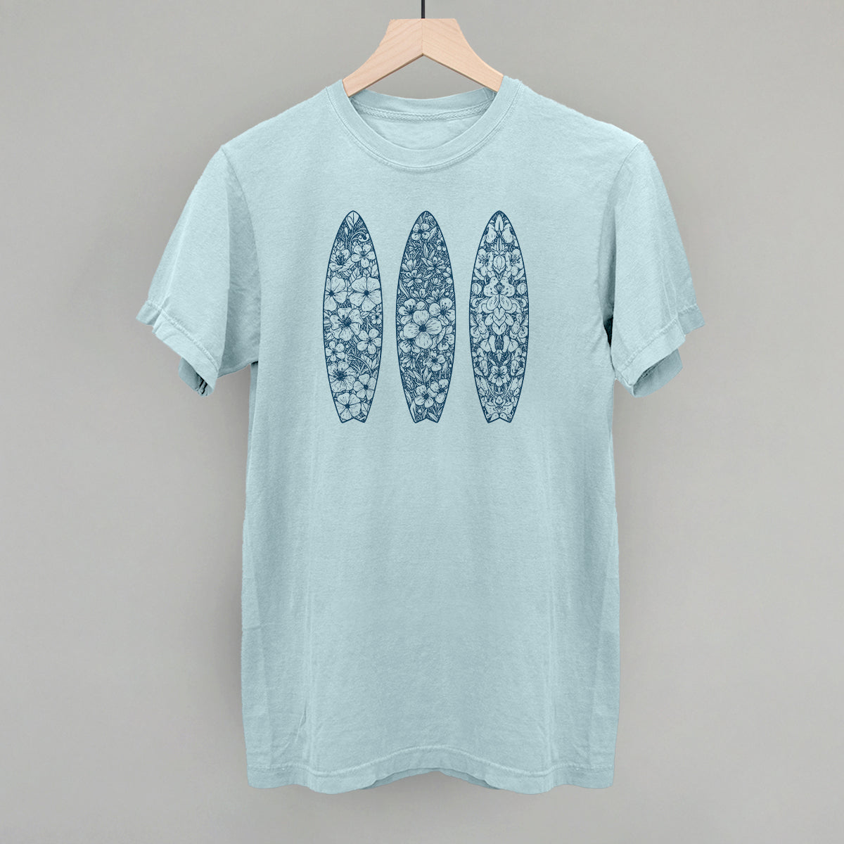 Blue Floral Surfboards - clothing by TeeHivey.com (Image 5)
