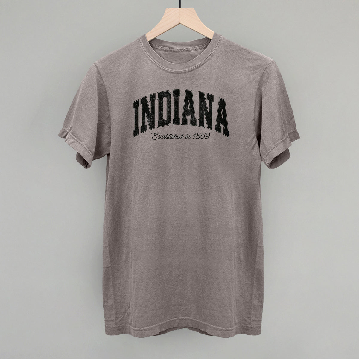 Indiana Varsity Arch (Dark Grey) - clothing by TeeHivey.com (Image 1)