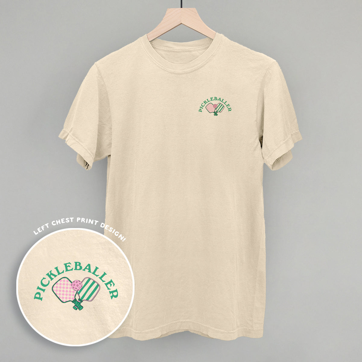 Pickleballer (Left Chest) - clothing by TeeHivey.com (Image 3)