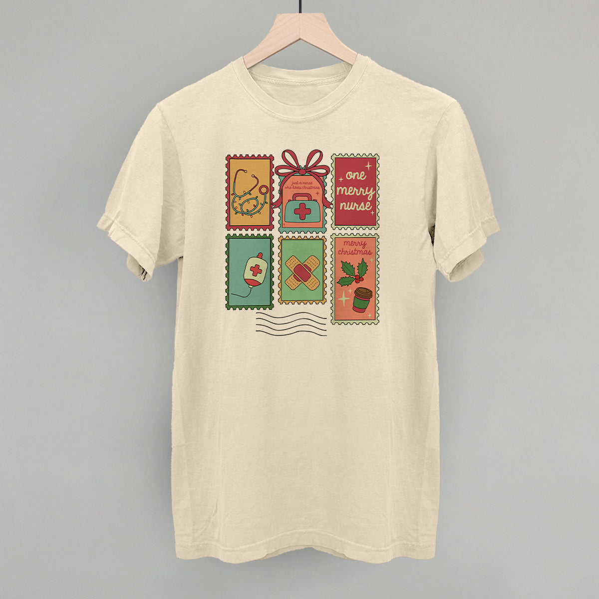 Christmas Nurse Stamps - clothing by TeeHivey.com (Image 4)