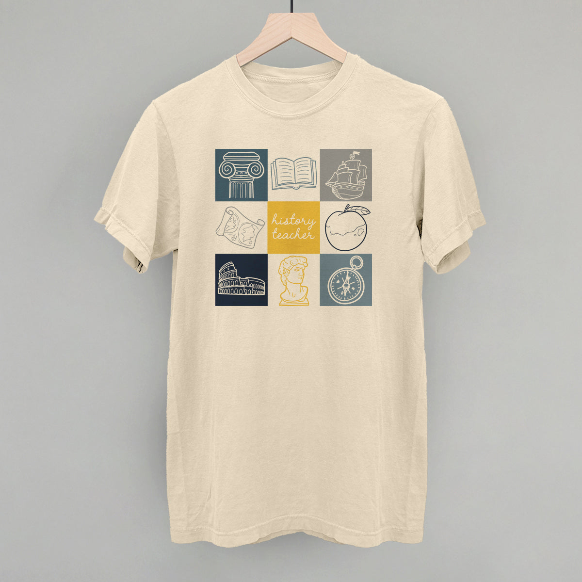 History Teacher Doodle Grid - clothing by TeeHivey.com (Image 3)