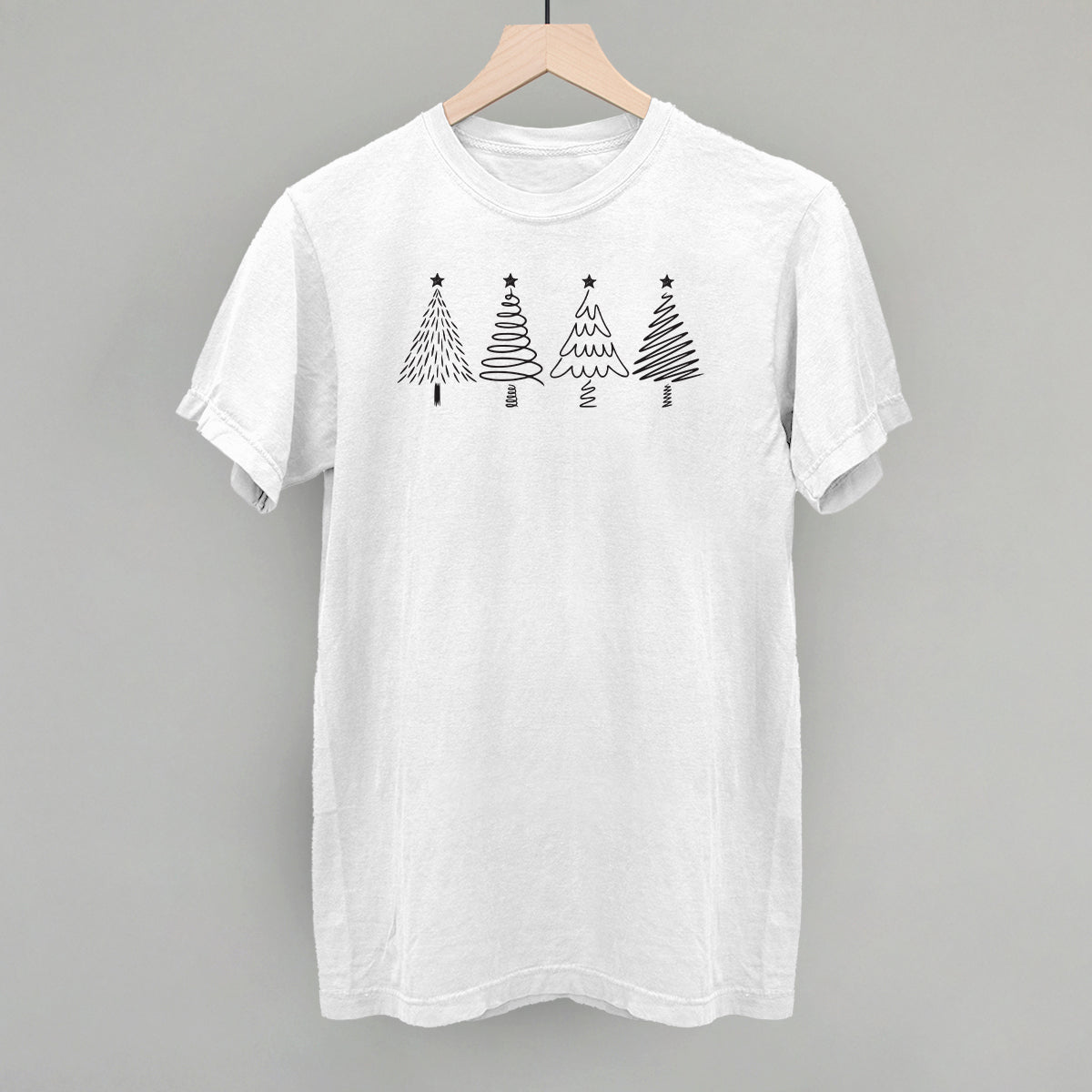 Christmas Tree Doodles (Black) - clothing by TeeHivey.com (Image 5)