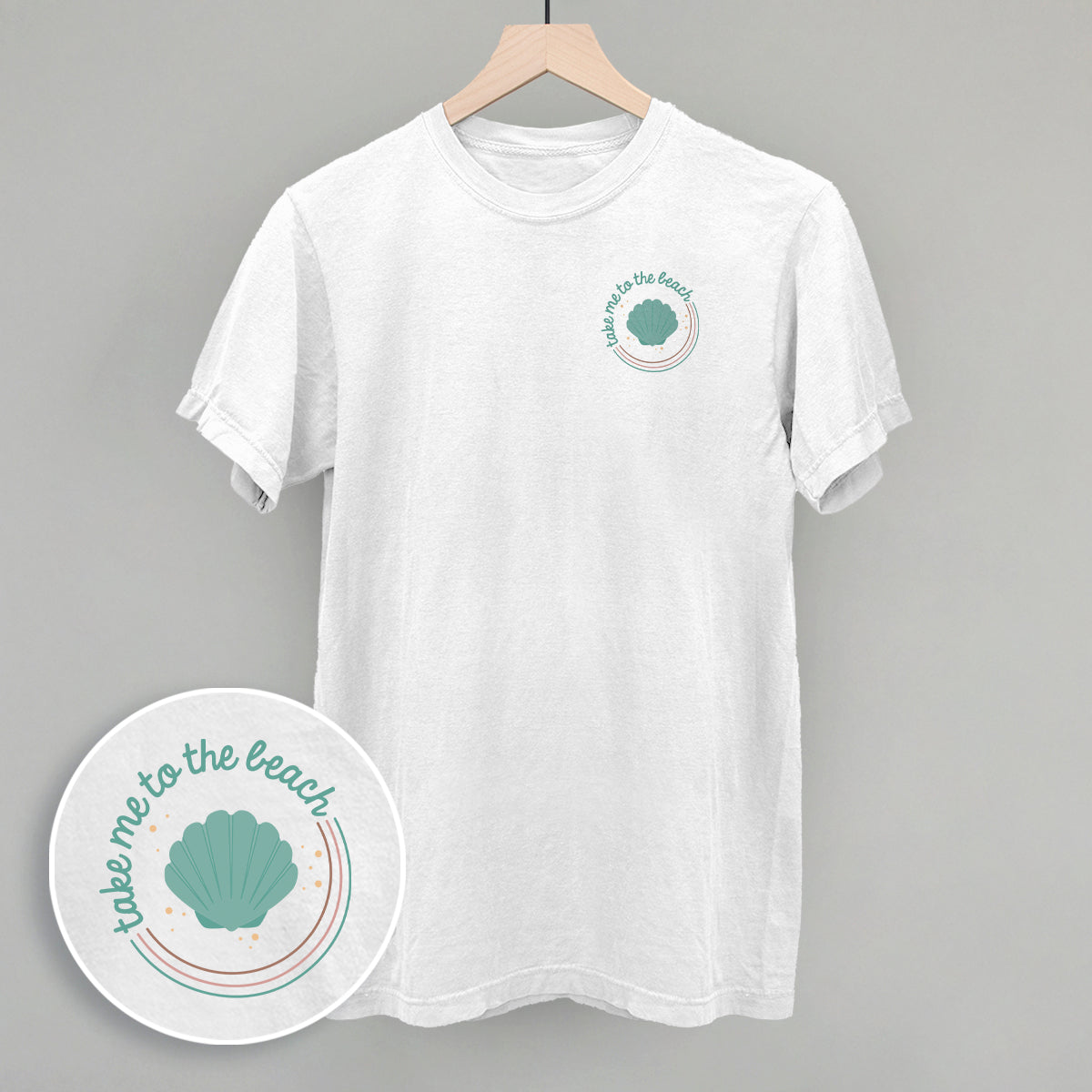 Take Me To The Beach Seashell (Left Chest) - clothing by TeeHivey.com (Image 5)