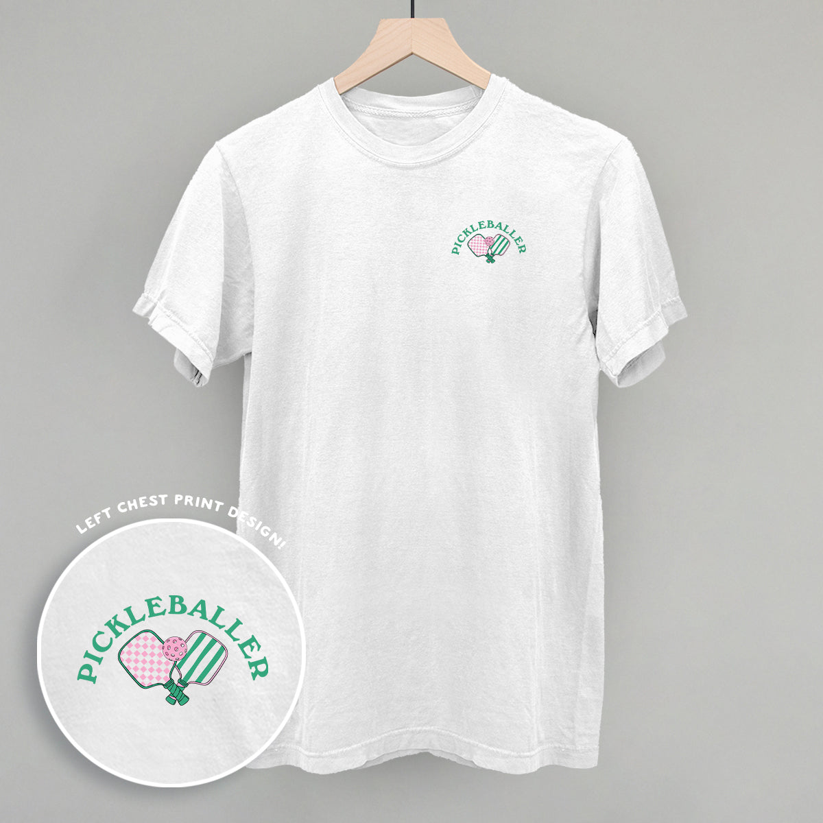 Pickleballer (Left Chest) - clothing by TeeHivey.com (Image 4)