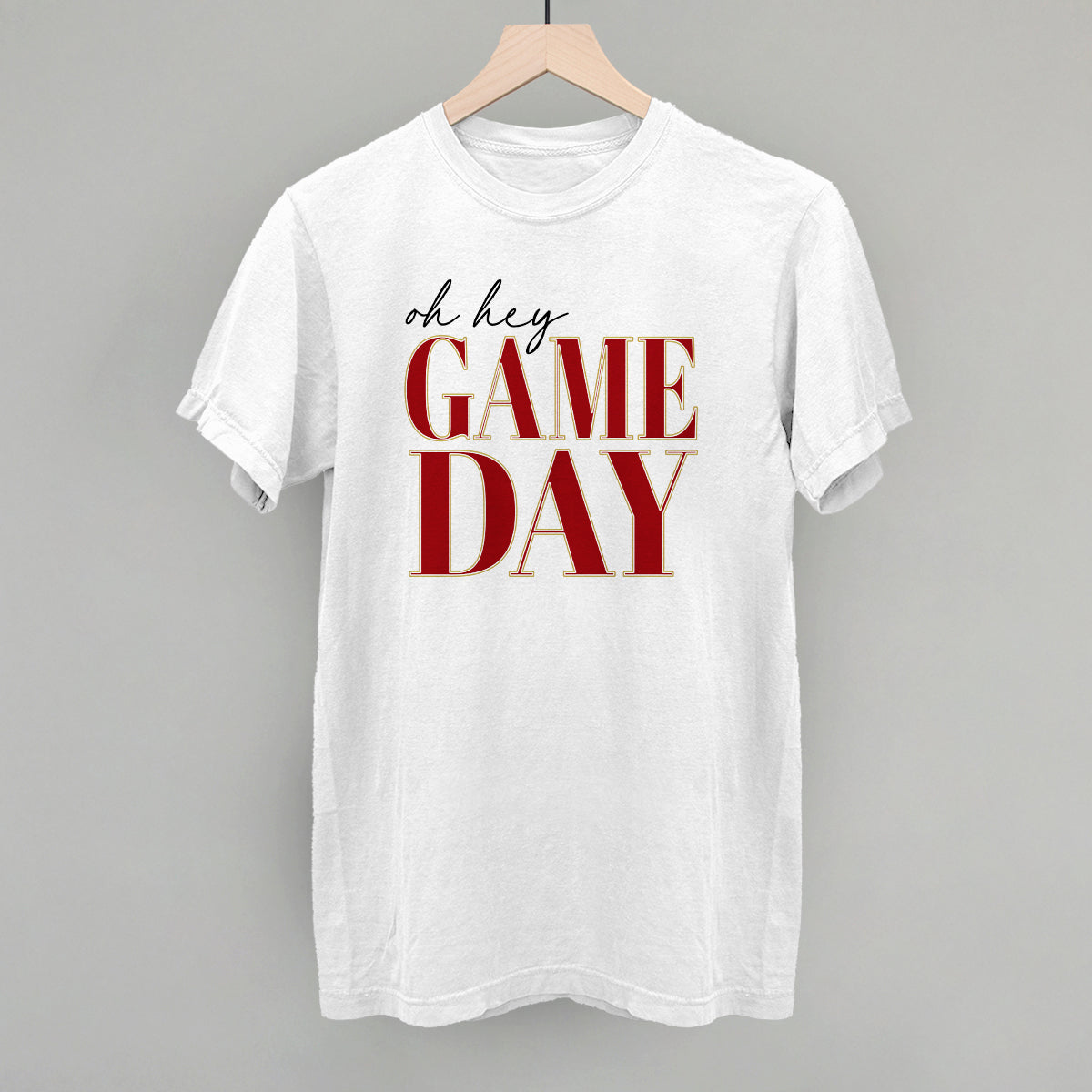 Oh Hey Game Day (Red + Gold) - clothing by TeeHivey.com (Image 5)