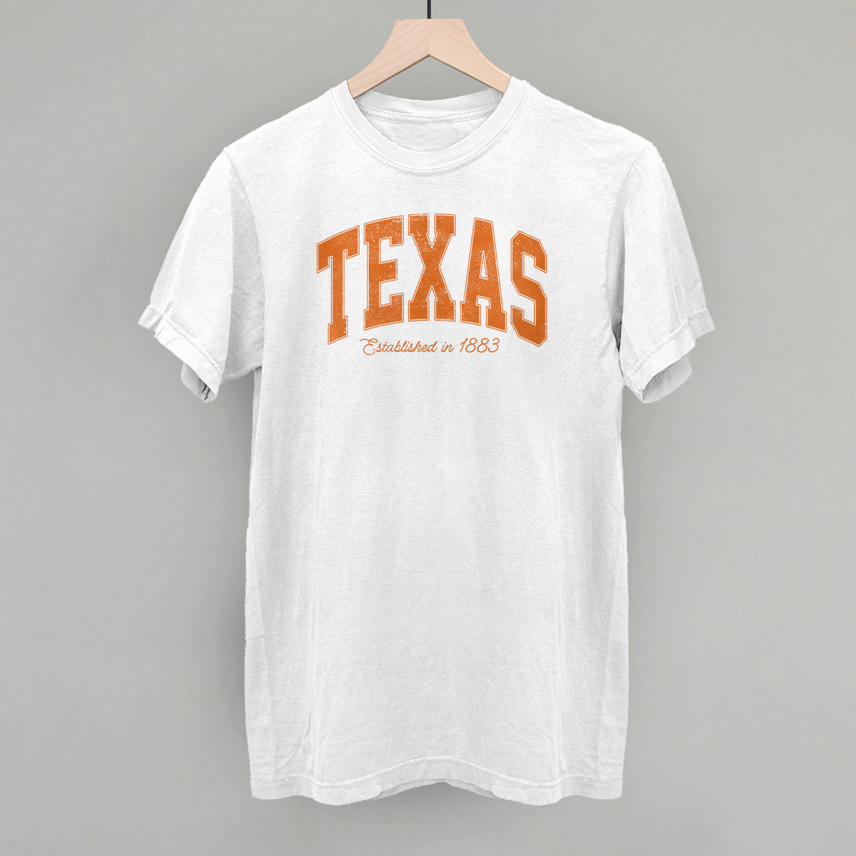 Texas Varsity Arch (Orange) - clothing by TeeHivey.com (Image 5)