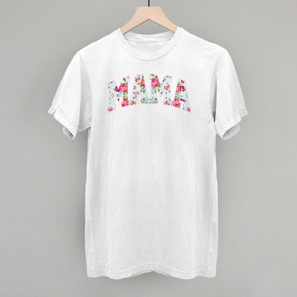 Mama (Block Letter Floral) - clothing by TeeHivey.com (Image 3)