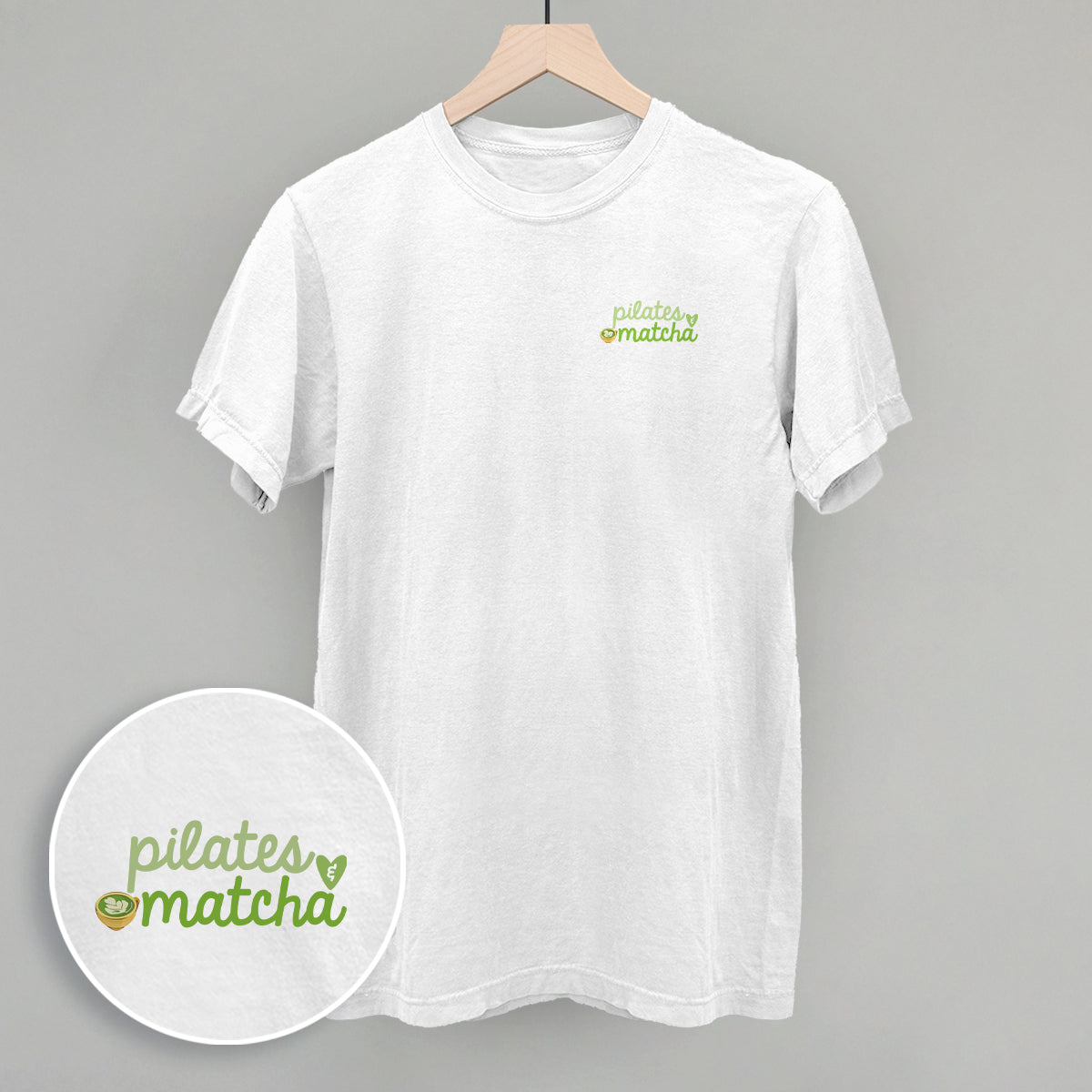 Pilates and Matcha (Left Chest)