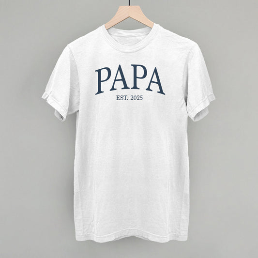Papa Est. 2025 - clothing by TeeHivey.com (Image 1)