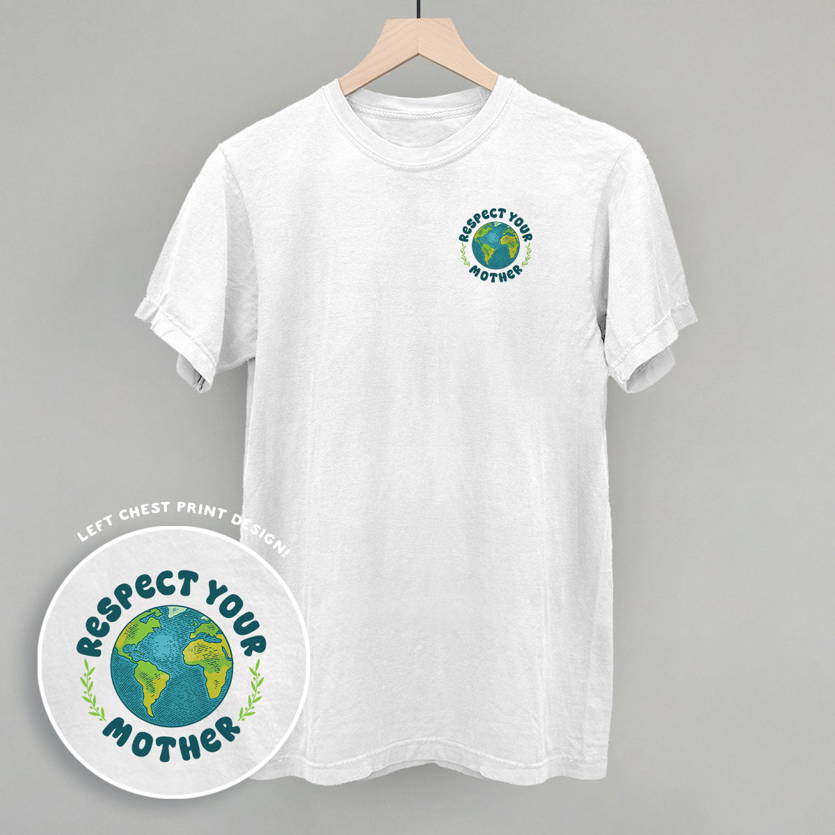 Respect Your Mother (Left Chest) - clothing by TeeHivey.com (Image 5)