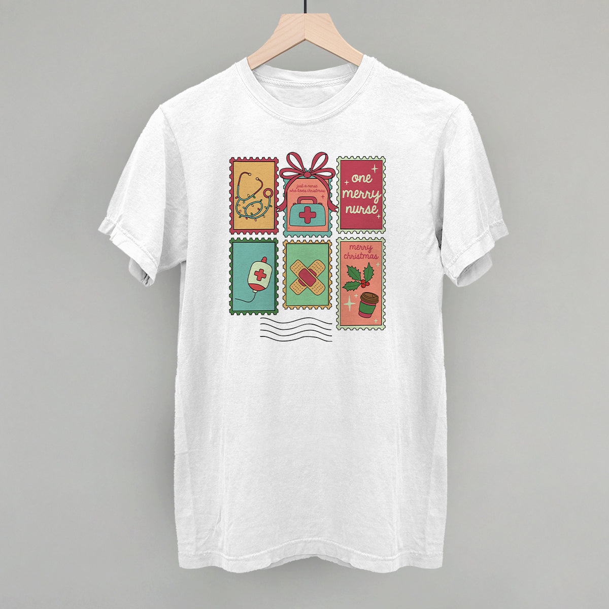 Christmas Nurse Stamps - clothing by TeeHivey.com (Image 5)