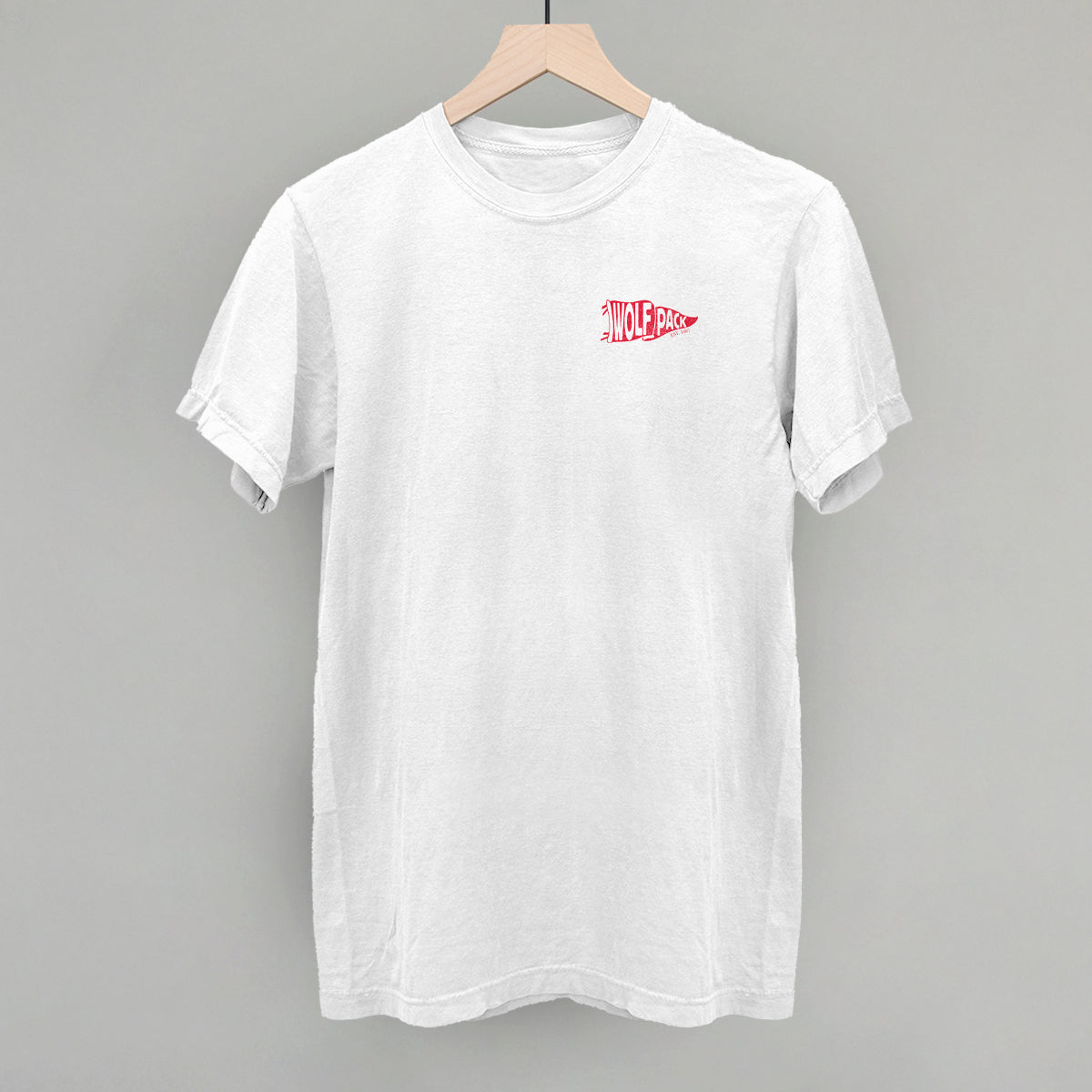 Wolfpack Pennant Flag (Left Chest) - clothing by TeeHivey.com (Image 1)