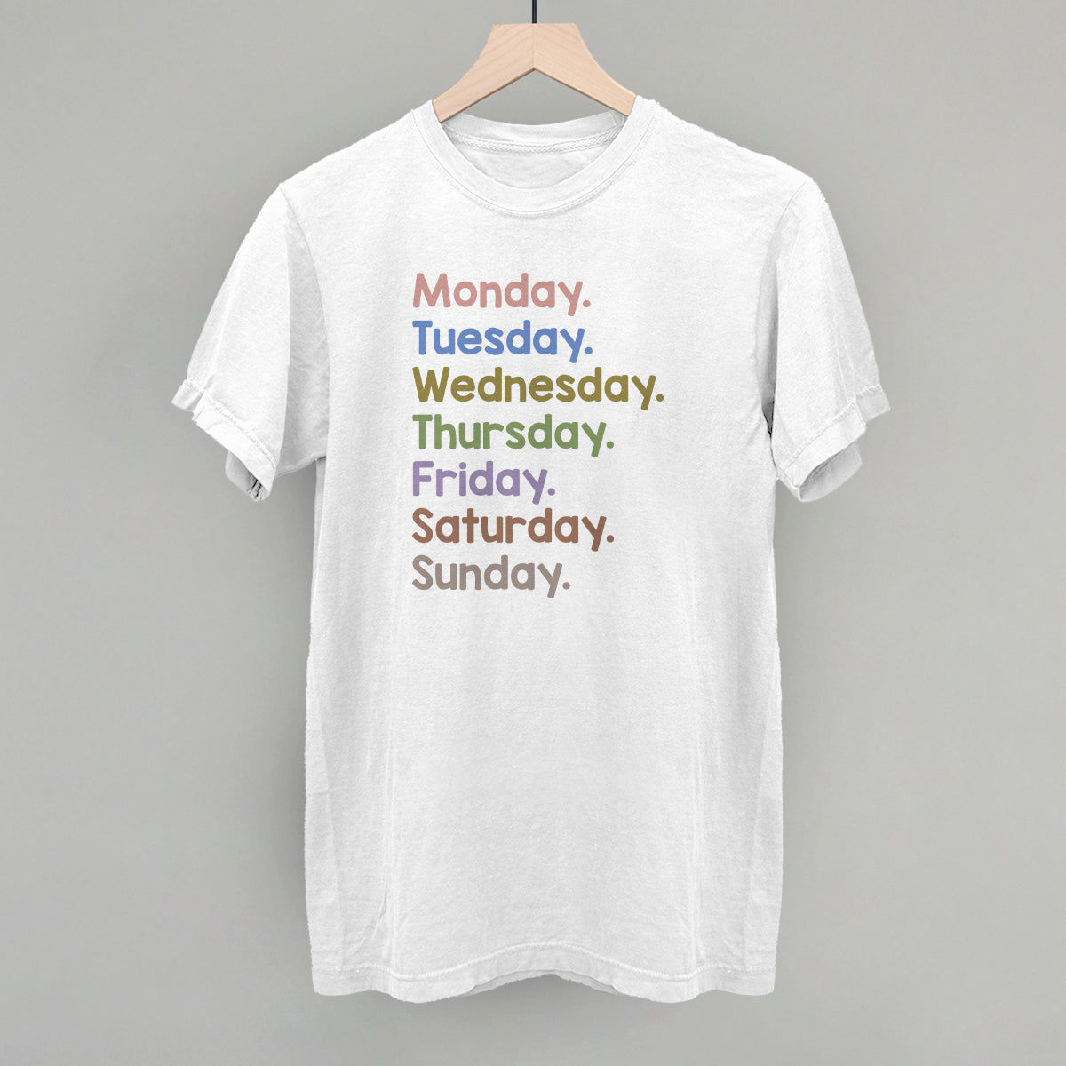 Days Of The Week Colorful - clothing by TeeHivey.com (Image 4)