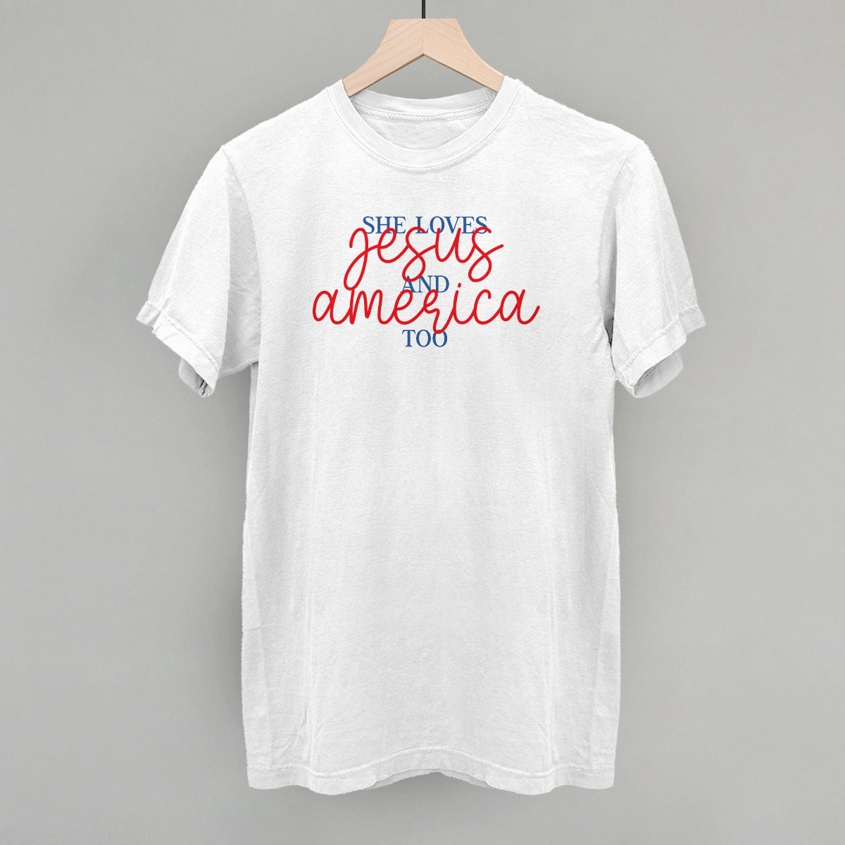 She Loves Jesus And America Too - clothing by TeeHivey.com (Image 4)