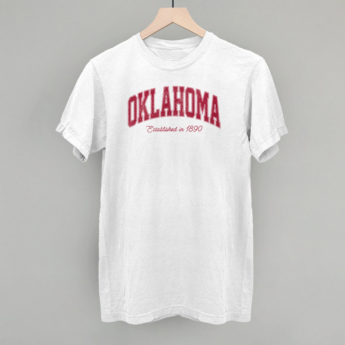 Oklahoma Varsity Arch (Red) - clothing by TeeHivey.com (Image 5)
