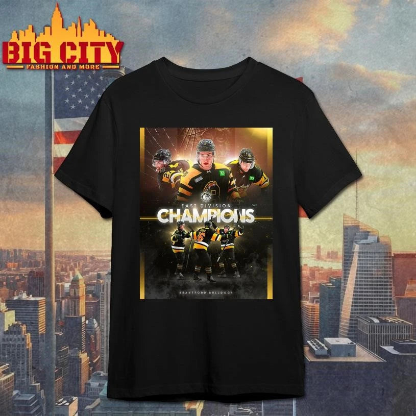 Congrats Brantford Bulldogs Champions East Division Champions 2026 Poster Shirt