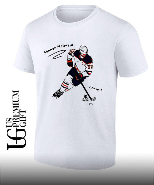 Connor McDavid Edmonton Oilers NHL Davo shirt