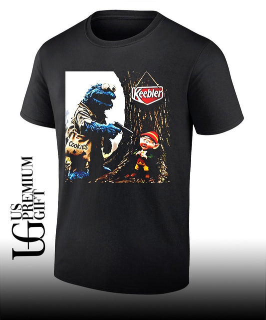 Cookie Monster Edgy Elf Keebler shirt