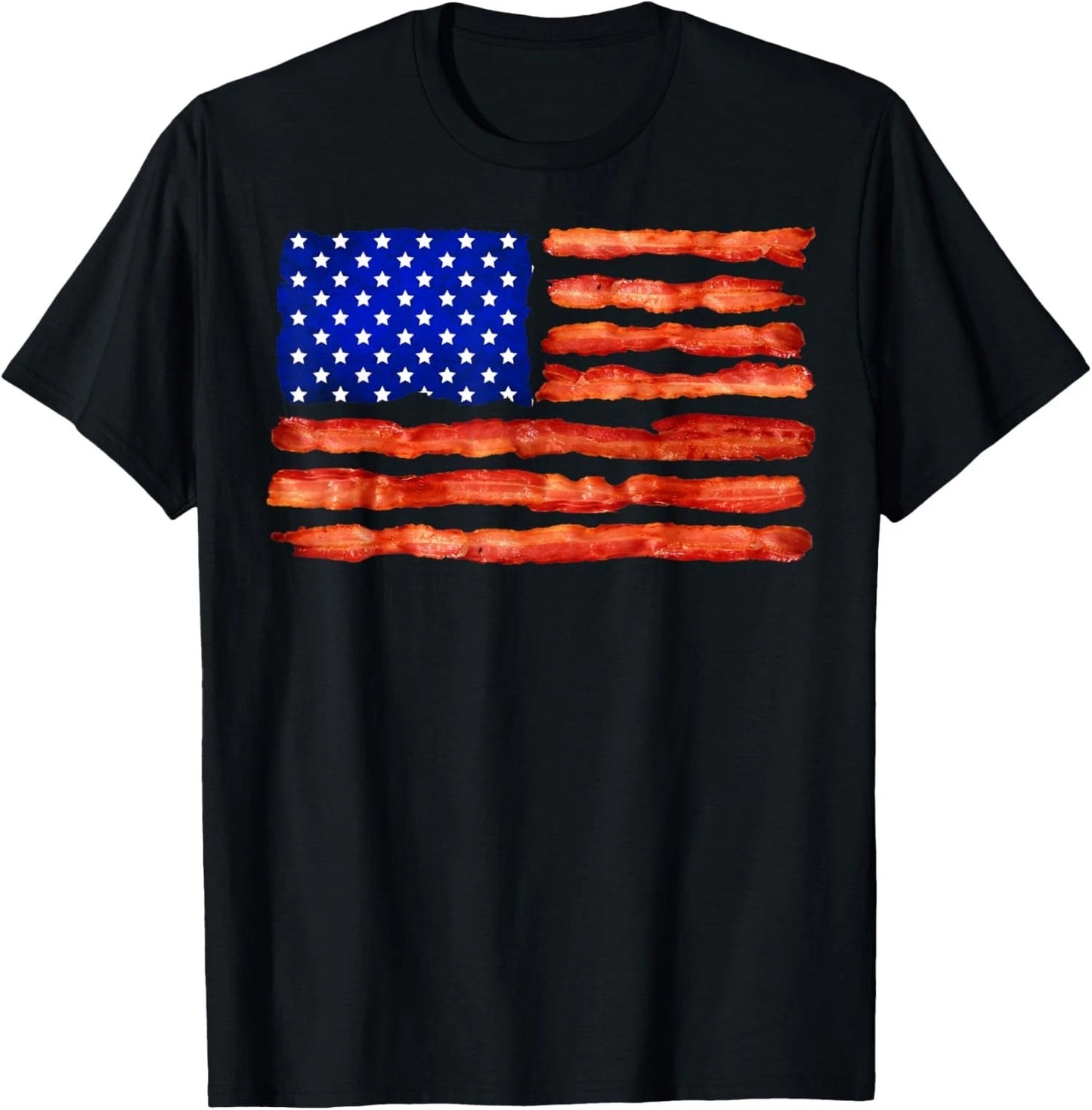 Cool USA Bacon Flag Funny Foodie Meat Eater Gift Unisex T-Shirt