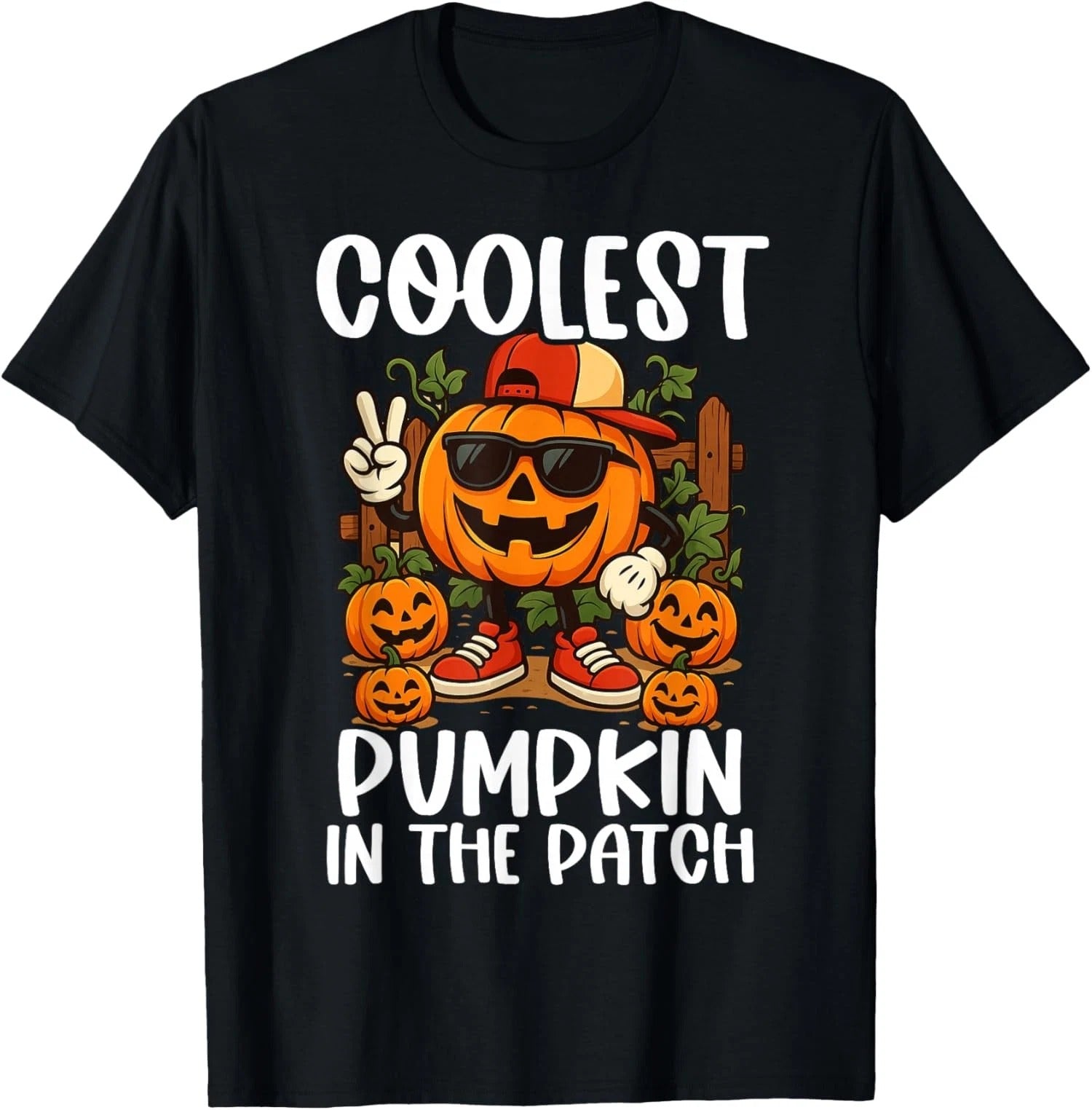 Coolest Pumpkin in the Patch Funny Halloween Kids Unisex T-Shirt