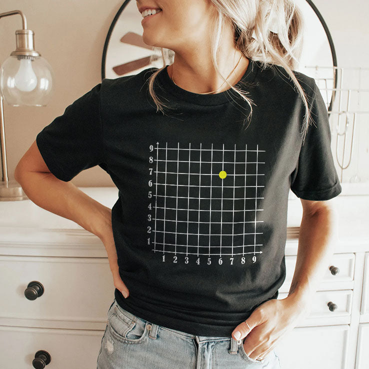 Coordinate (6,7) Funny Math Teacher Six Seven Meme Shirt