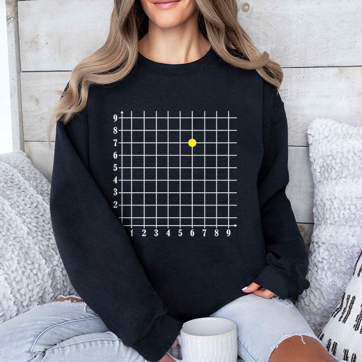 Coordinate (6,7) Funny Math Teacher Six Seven Meme Shirt