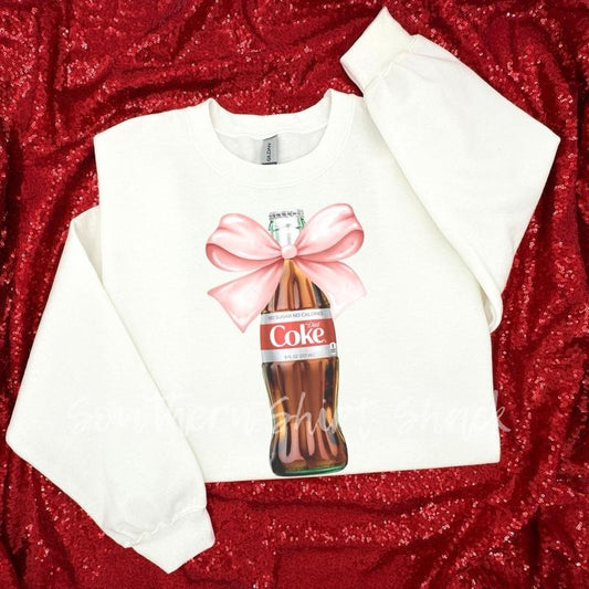 Coquette Bow Diet Cola Sweatshirt
