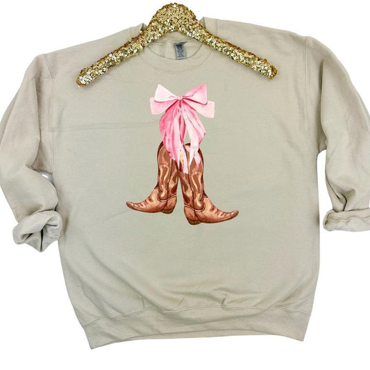 Country Boots Coquette Sweatshirt