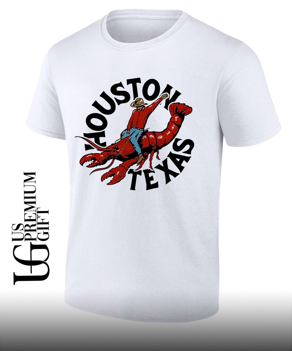Cowboy Riding Lobster Houston Texas shirt