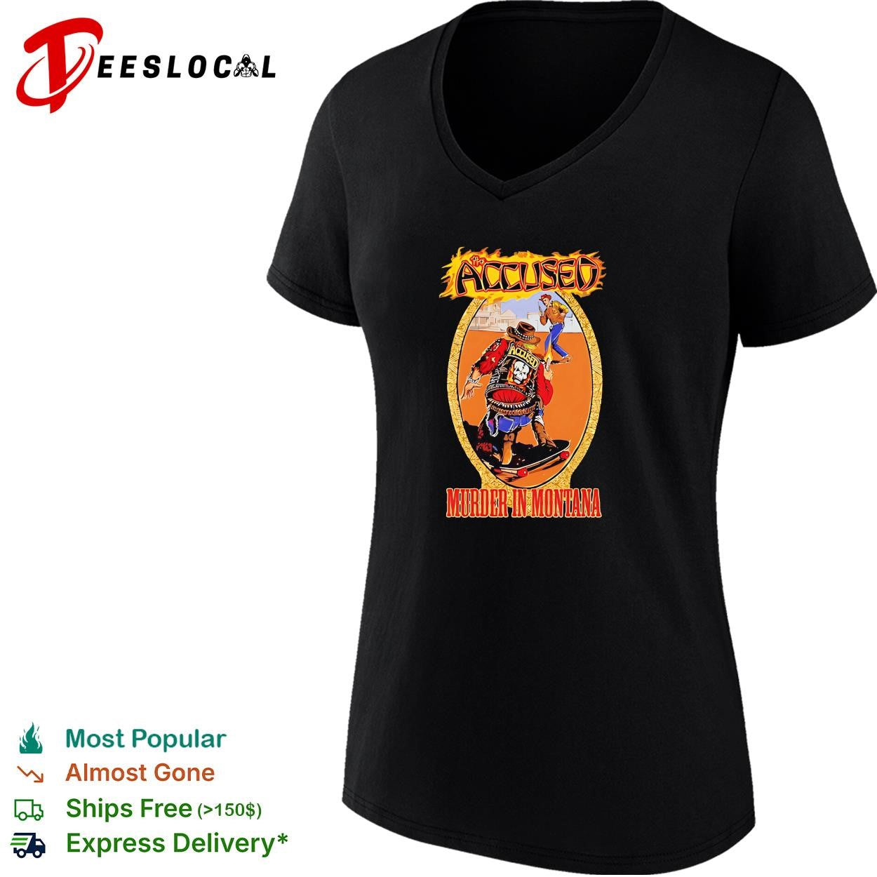 Cowboy the acclised murder in montana vintage shirt