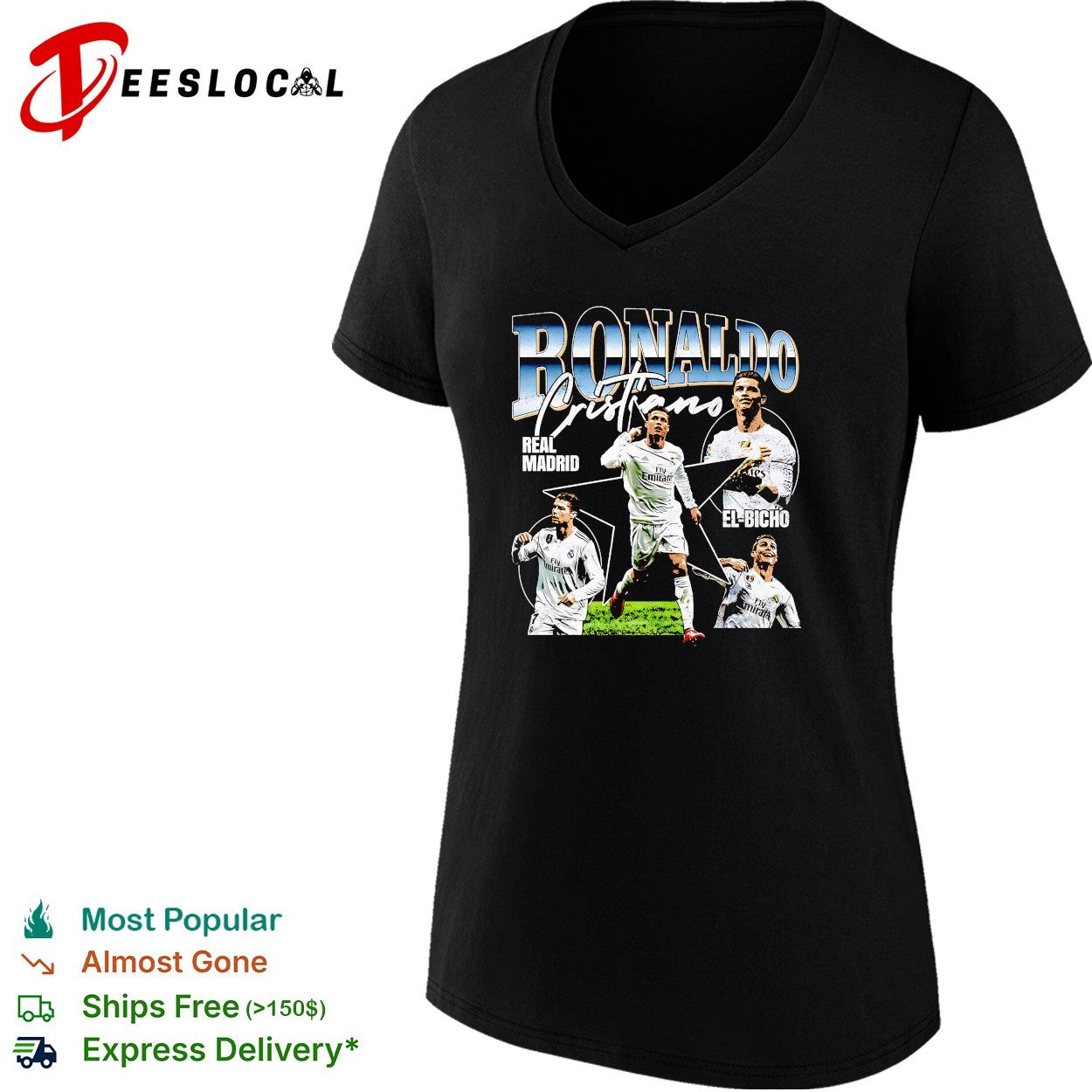 Cristiano Ronaldo Real Madrid El Bicho portrait shirt
