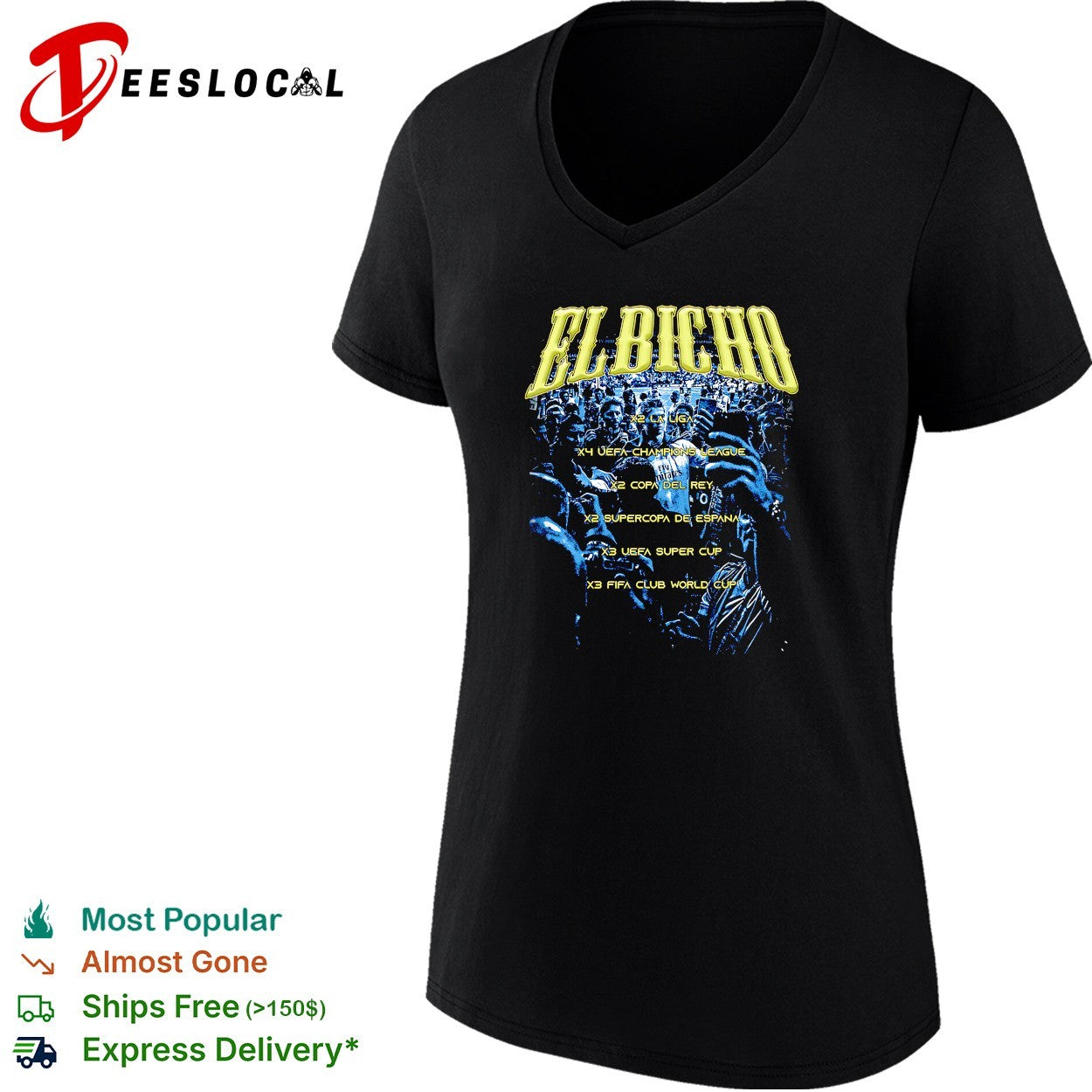 Cristiano Ronaldo Real Madrid El Bicho trophies shirt