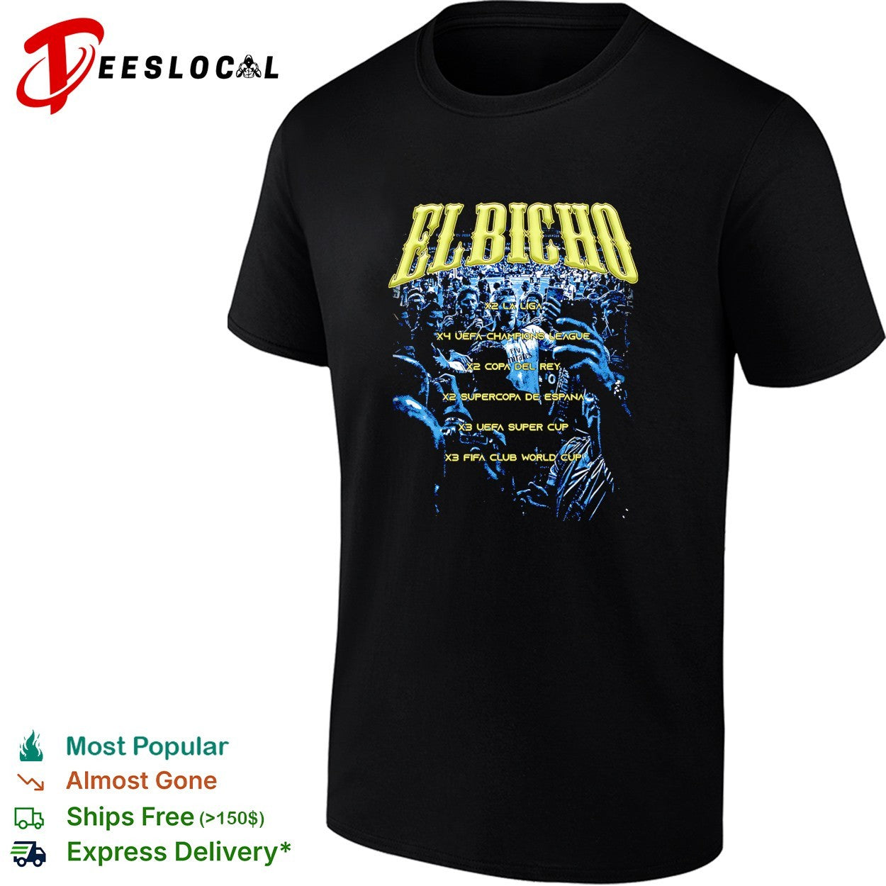Cristiano Ronaldo Real Madrid El Bicho trophies shirt