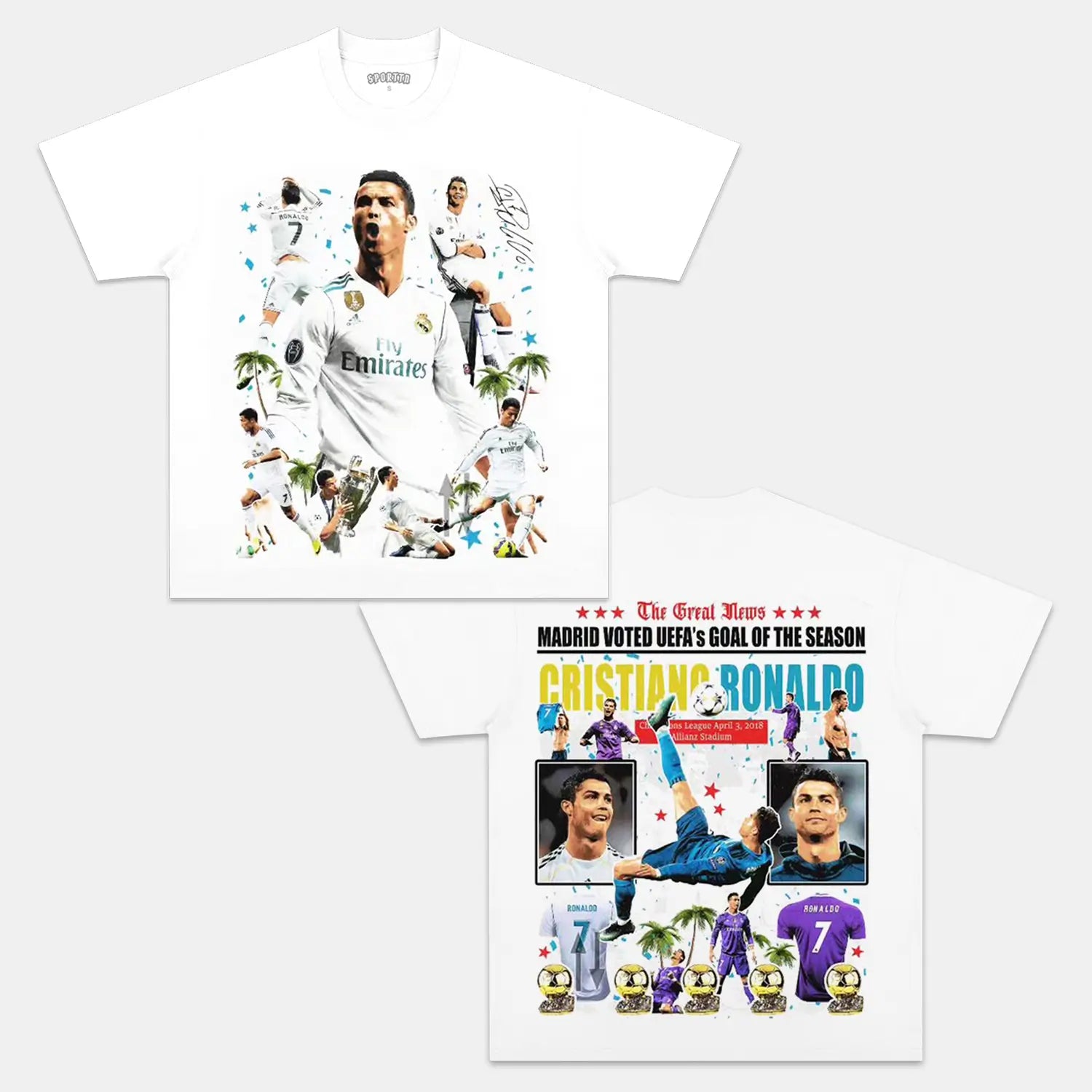 CRISTIANO RONALDO V2 TEE Style005 - clothing by TeeHivey.com (Image 2)